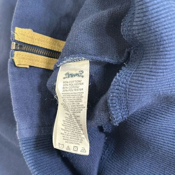 LE TIGRE ZIPPED DOWN HOODIE. NAVY BLUE - Picture 6 of 6